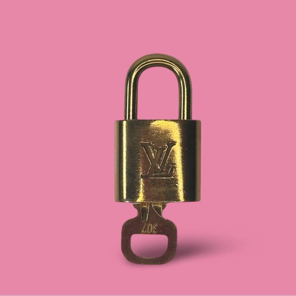 Louis Vuitton Gold Lock and Key #307